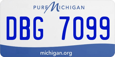 MI license plate DBG7099