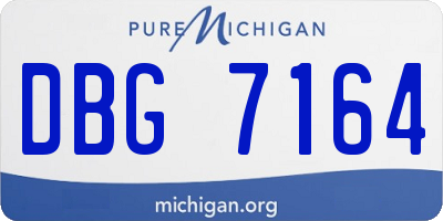 MI license plate DBG7164