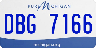 MI license plate DBG7166
