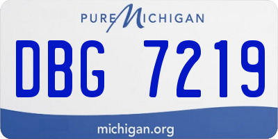 MI license plate DBG7219