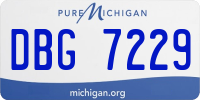 MI license plate DBG7229