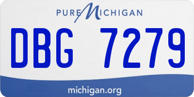 MI license plate DBG7279