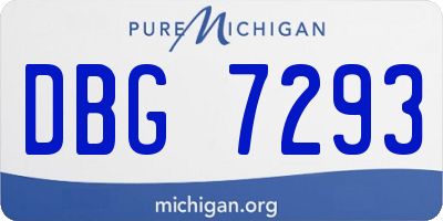 MI license plate DBG7293
