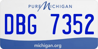 MI license plate DBG7352