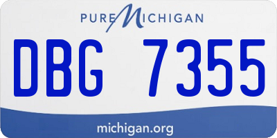 MI license plate DBG7355