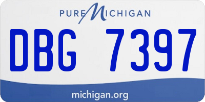 MI license plate DBG7397