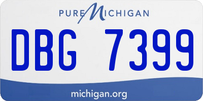 MI license plate DBG7399