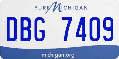 MI license plate DBG7409