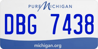 MI license plate DBG7438