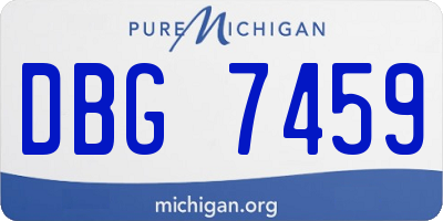 MI license plate DBG7459