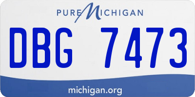 MI license plate DBG7473