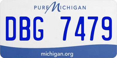 MI license plate DBG7479