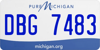 MI license plate DBG7483