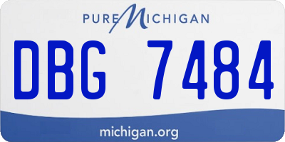 MI license plate DBG7484