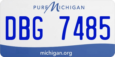 MI license plate DBG7485