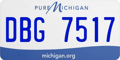 MI license plate DBG7517