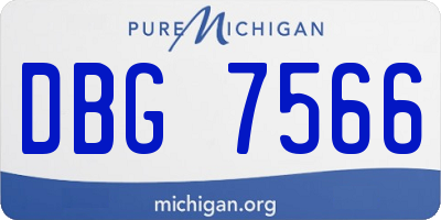 MI license plate DBG7566