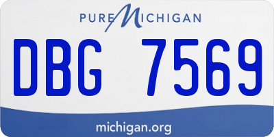 MI license plate DBG7569