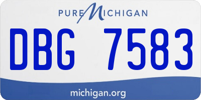 MI license plate DBG7583