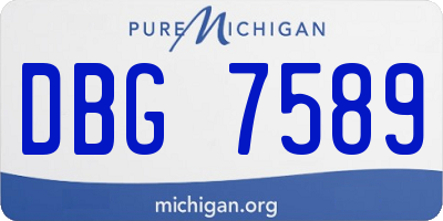 MI license plate DBG7589