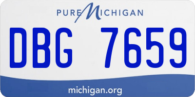 MI license plate DBG7659
