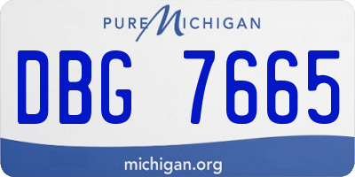 MI license plate DBG7665