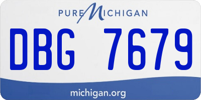 MI license plate DBG7679