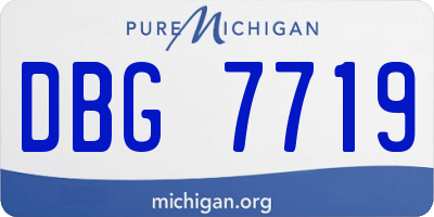 MI license plate DBG7719