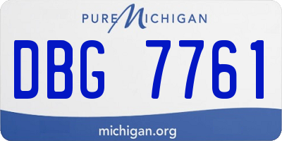 MI license plate DBG7761