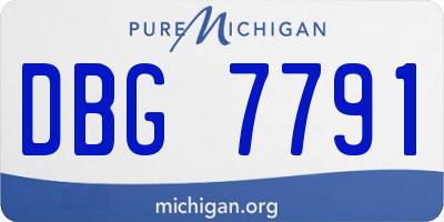 MI license plate DBG7791