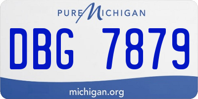 MI license plate DBG7879