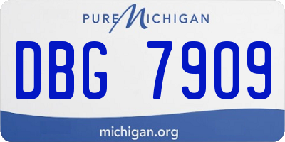 MI license plate DBG7909