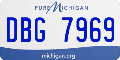 MI license plate DBG7969