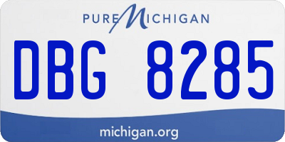 MI license plate DBG8285