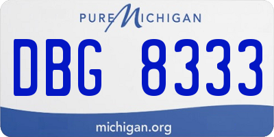 MI license plate DBG8333