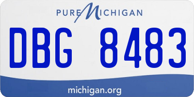 MI license plate DBG8483