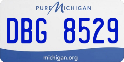 MI license plate DBG8529