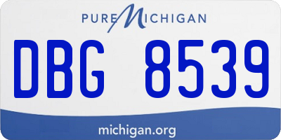 MI license plate DBG8539