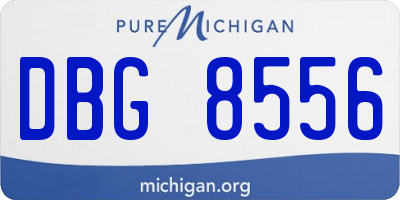 MI license plate DBG8556
