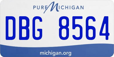 MI license plate DBG8564