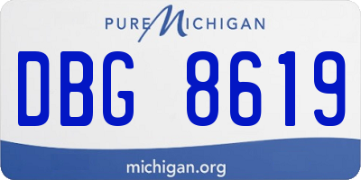 MI license plate DBG8619