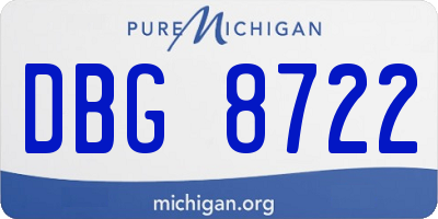 MI license plate DBG8722