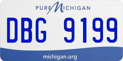 MI license plate DBG9199