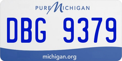 MI license plate DBG9379