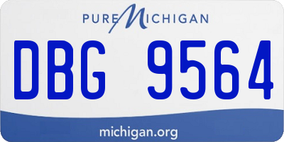 MI license plate DBG9564