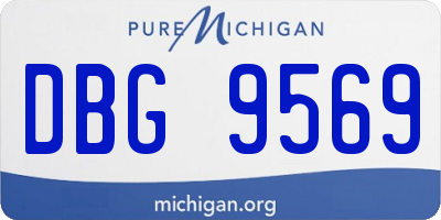 MI license plate DBG9569