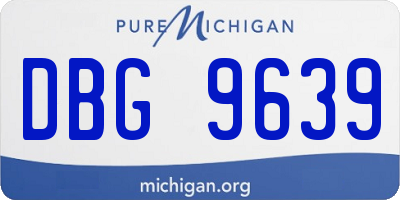 MI license plate DBG9639