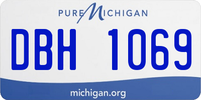 MI license plate DBH1069
