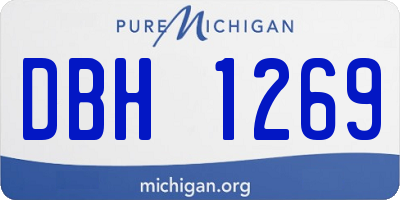 MI license plate DBH1269