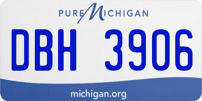 MI license plate DBH3906
